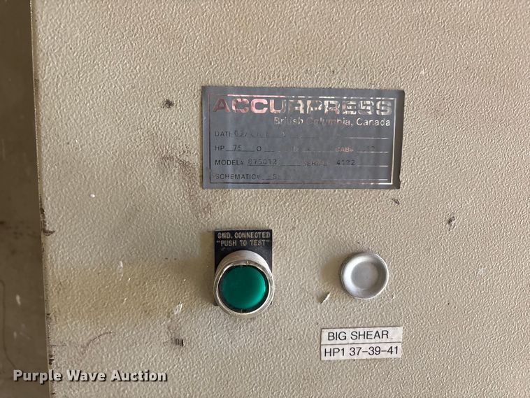 image for item EU4881 Accushear 875012 metal shear