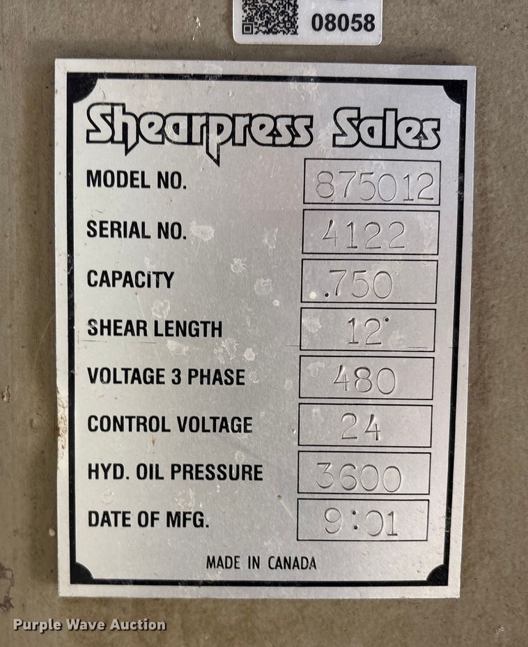 image for item EU4881 Accushear 875012 metal shear