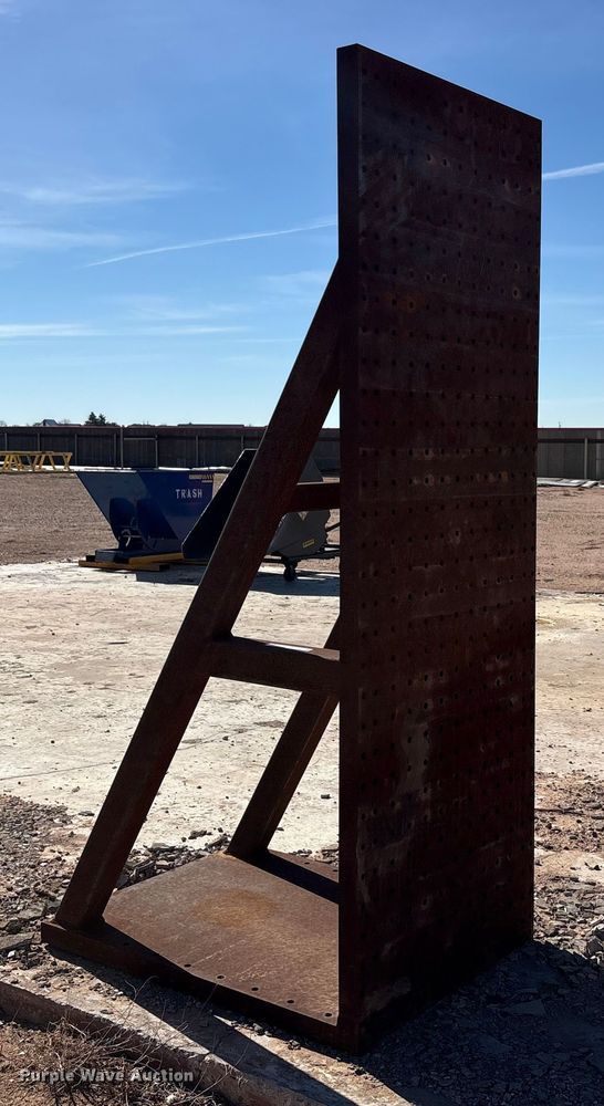 image for item EU4890 8' drilled metal angle plate