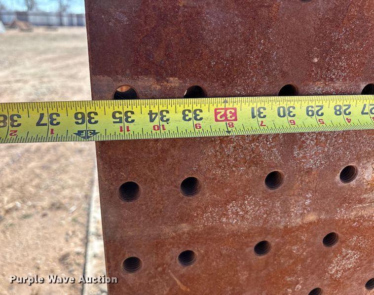 image for item EU4890 8' drilled metal angle plate