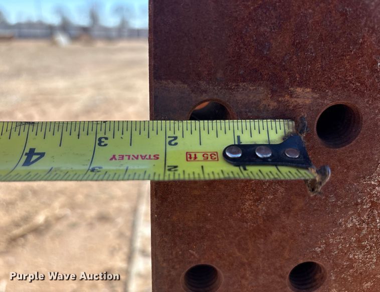 image for item EU4890 8' drilled metal angle plate