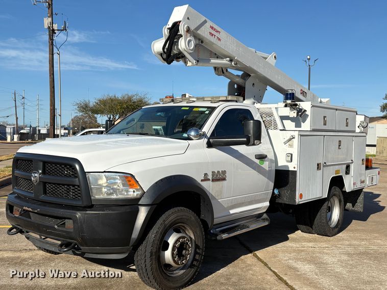 image for item EU7367 2017 RAM 5500 bucket truck