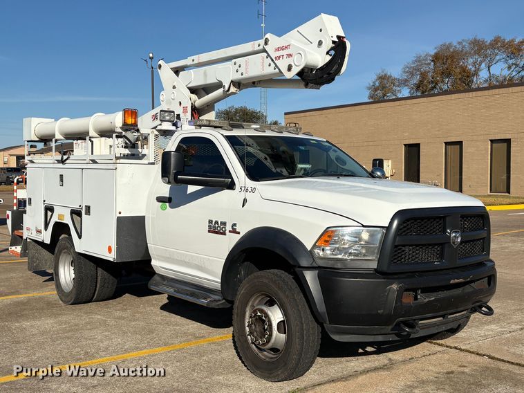 image for item EU7367 2017 RAM 5500 bucket truck
