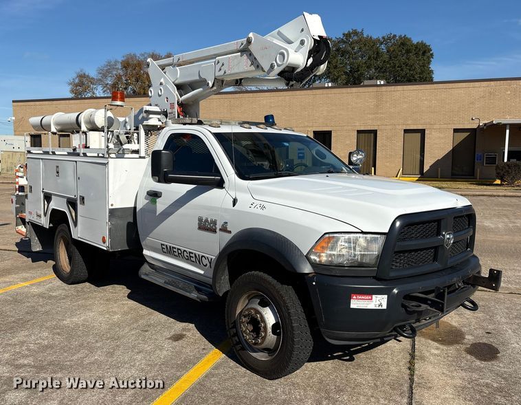 image for item EU7369 2016 RAM 5500 bucket truck