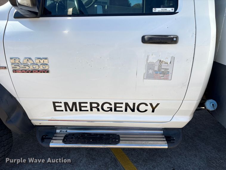 image for item EU7369 2016 RAM 5500 bucket truck