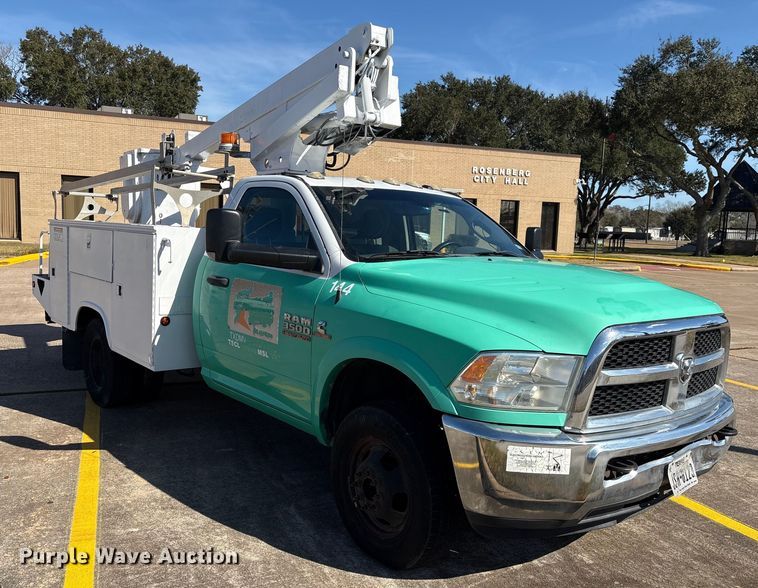 image for item EU7370 2015 RAM 3500 bucket truck