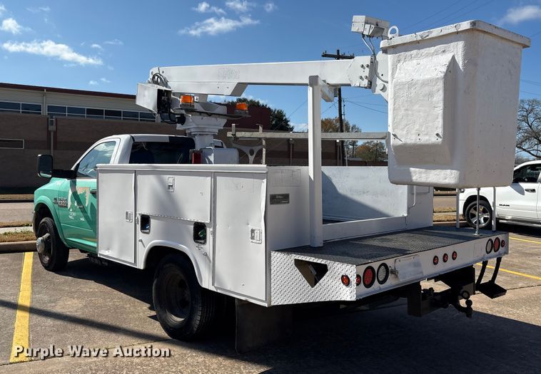 image for item EU7370 2015 RAM 3500 bucket truck