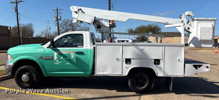 image for item EU7370 2015 RAM 3500 bucket truck