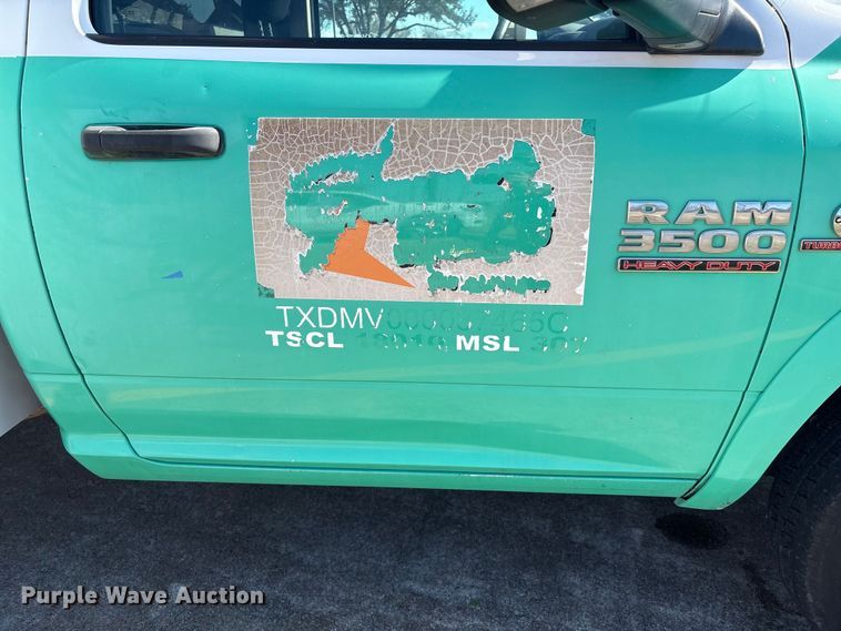 image for item EU7370 2015 RAM 3500 bucket truck