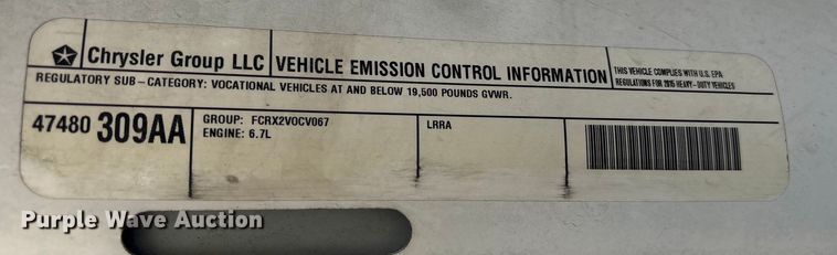 image for item EU7370 2015 RAM 3500 bucket truck