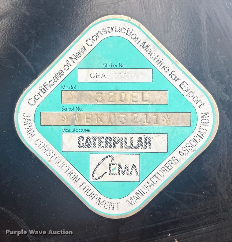 image for item EV2676 2014 Caterpillar 320EL excavator