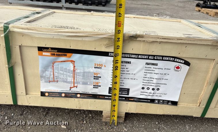 image for item EV2728 Land Honor LHR-AGC2200 gantry crane