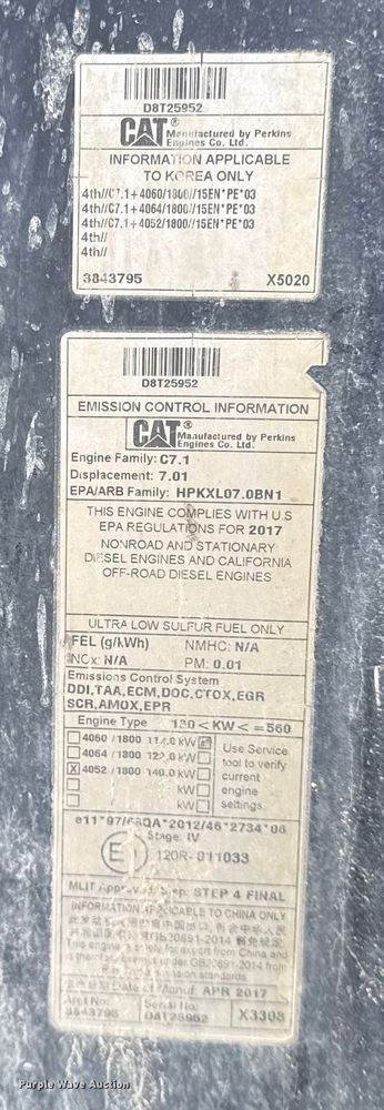 image for item EV6003 2017 Caterpillar 926M high lift wheel loader