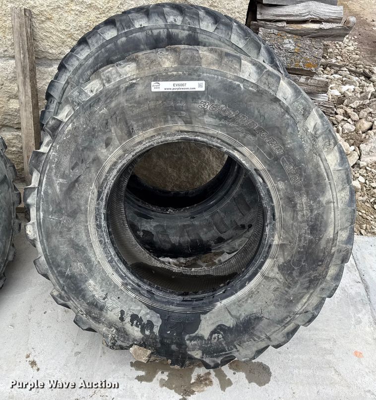 image for item EV6007 (3) Dunlop 365/80R20  wheel loader tires