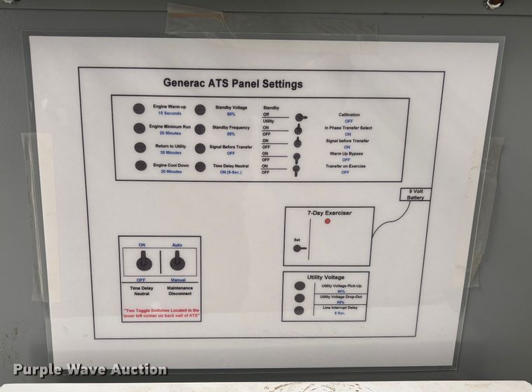 image for item FB2971 1999 Generac 99A02718S generator
