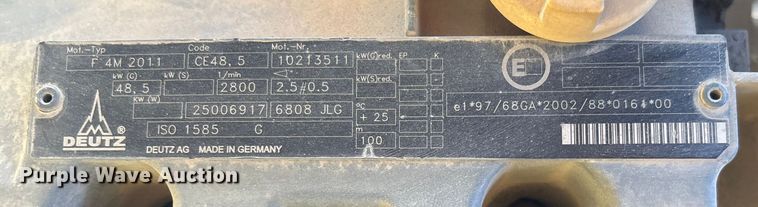 image for item FB2974 2007 JLG 600SJ boom lift