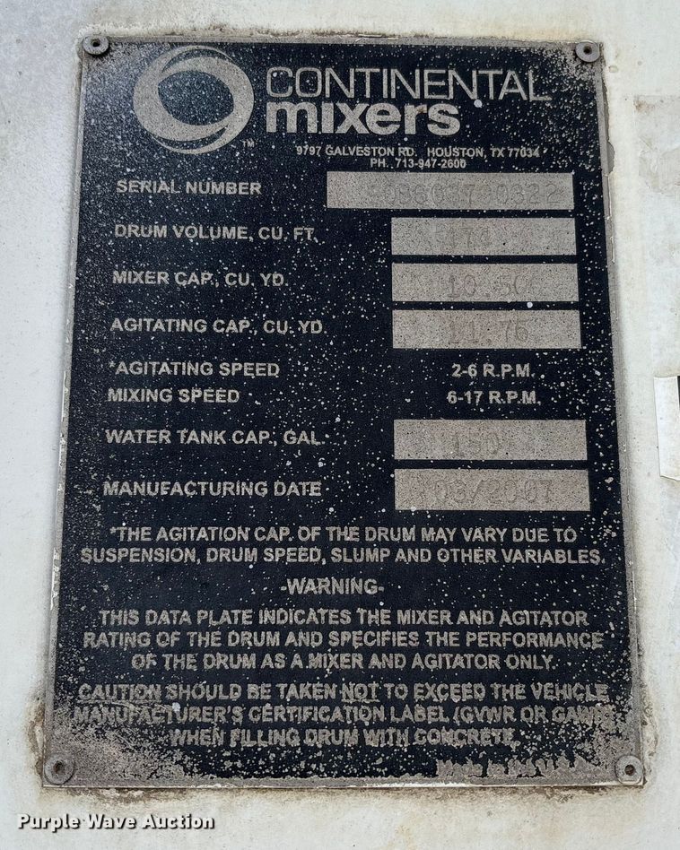 image for item FB3012 2008 Peterbilt 365 ready mix truck