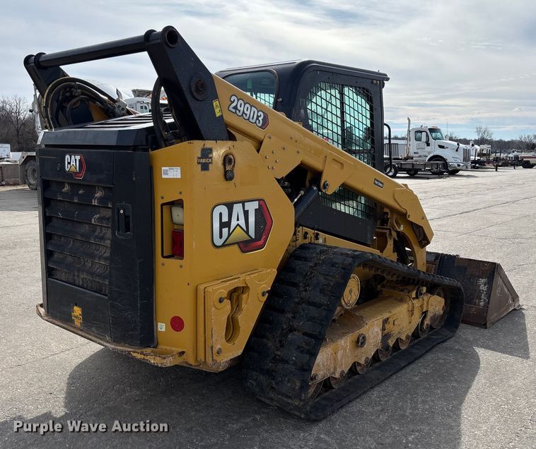 image for item FB3027 2022 Caterpillar 299D3 tracked skid steer loader