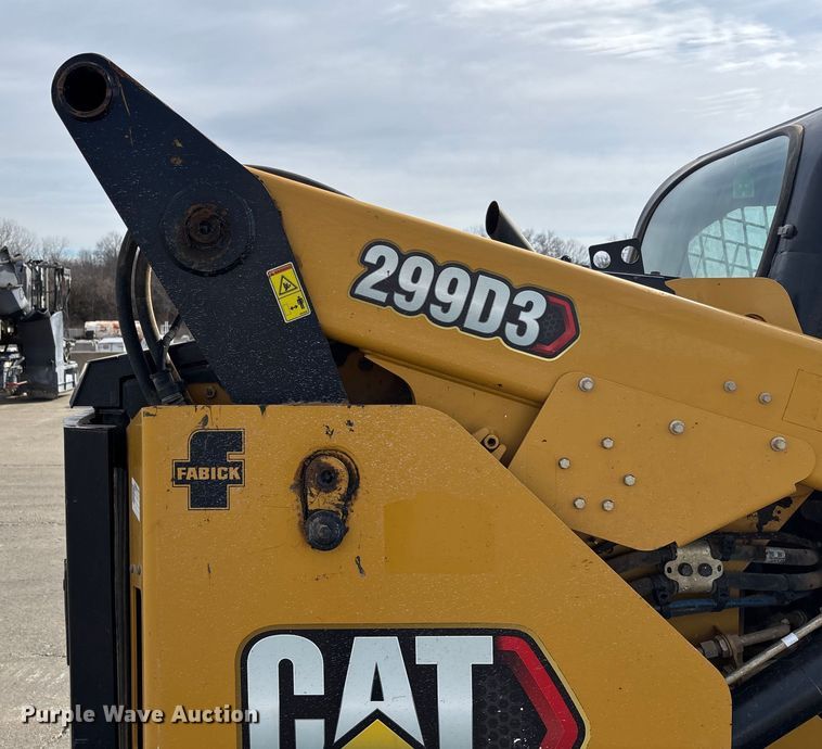 image for item FB3027 2022 Caterpillar 299D3 tracked skid steer loader