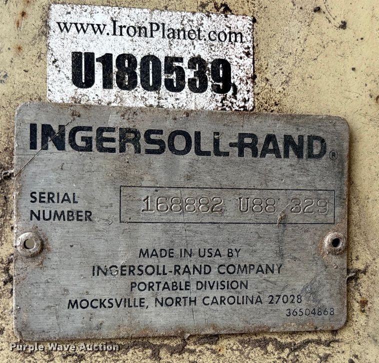 image for item FB3522 Ingersoll Rand 185 air compressor