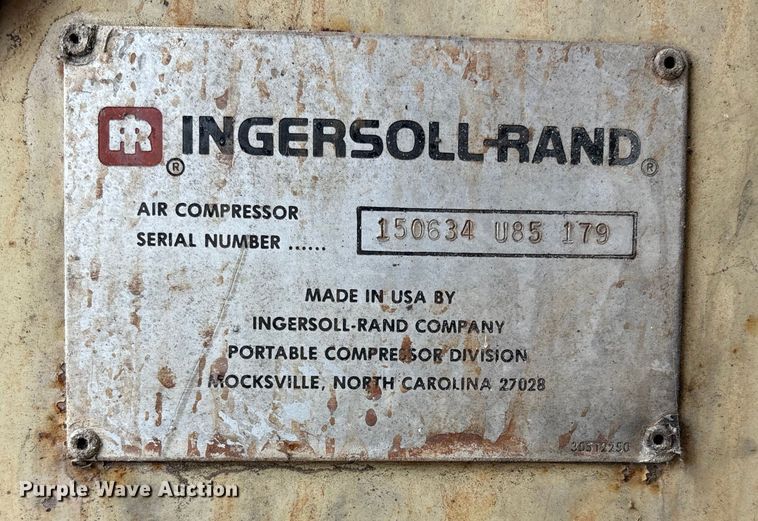 image for item FB3524 Ingersoll Rand 160 air compressor