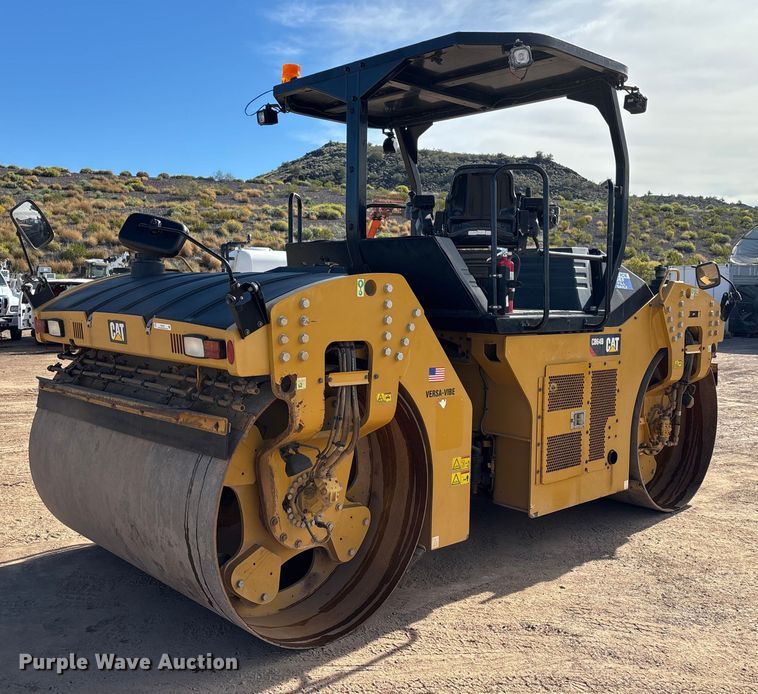 image for item FB5497 2016 Caterpillar CB64B double drum vibratory roller