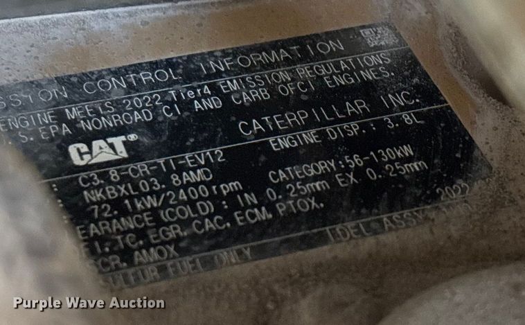 image for item FG0069 2022 Caterpillar 299D3 tracked skid steer loader