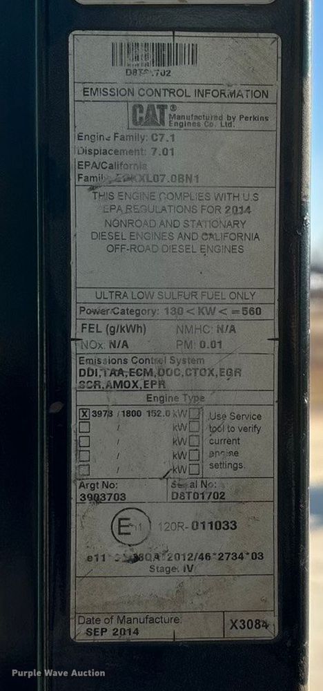 image for item FG0070 2015 Caterpillar 326FL excavator