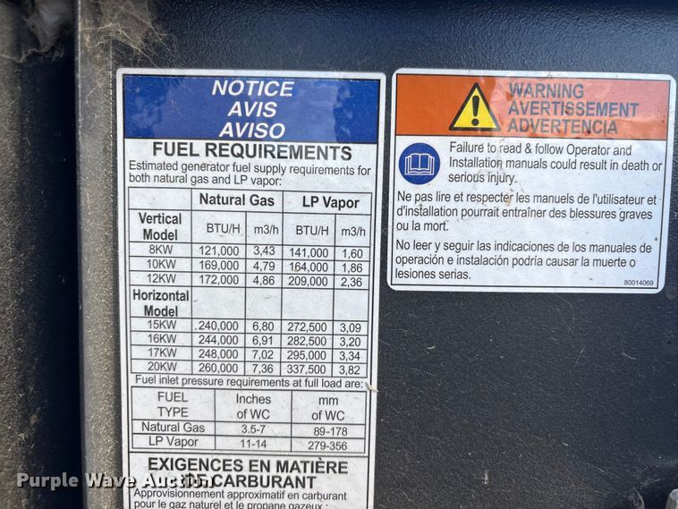 image for item FG2647 Briggs & Stratton generator