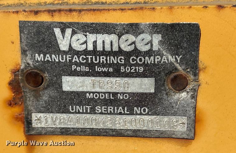 image for item FG2671 Vermeer TR950 trencher