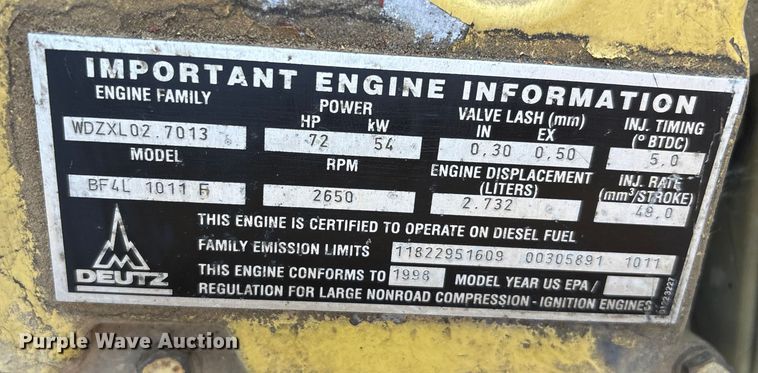 image for item FI0131 1999 Bomag BW172D-2 single drum vibratory roller