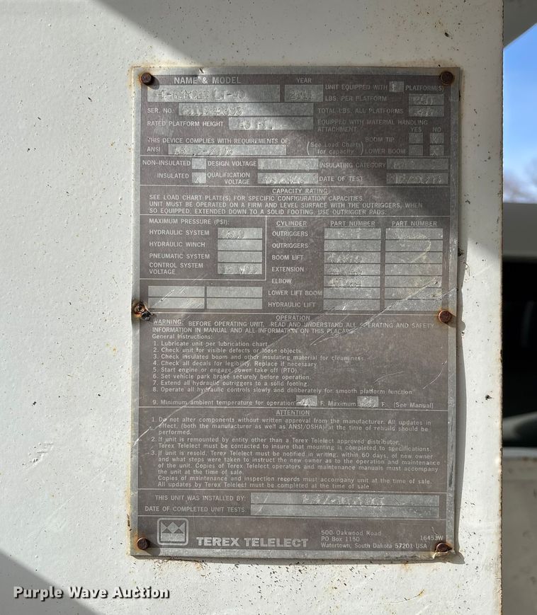 image for item FI1651 2012 Ford F550 XL Super Duty bucket truck