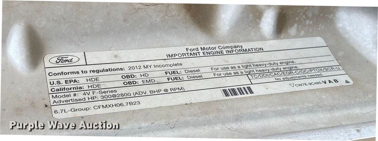 image for item FI1651 2012 Ford F550 XL Super Duty bucket truck