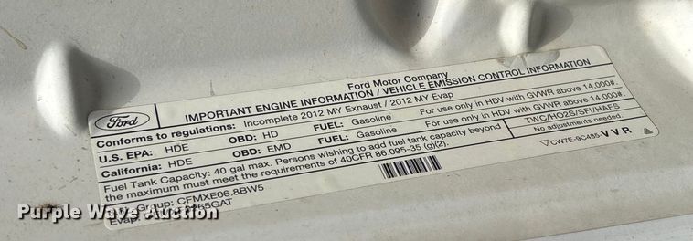 image for item FI1652 2012 Ford F450 XL Super Duty bucket truck