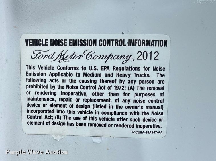 image for item FI1652 2012 Ford F450 XL Super Duty bucket truck