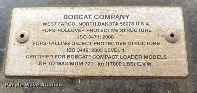 image for item FI1655 2015 Bobcat T630 tracked skid steer loader