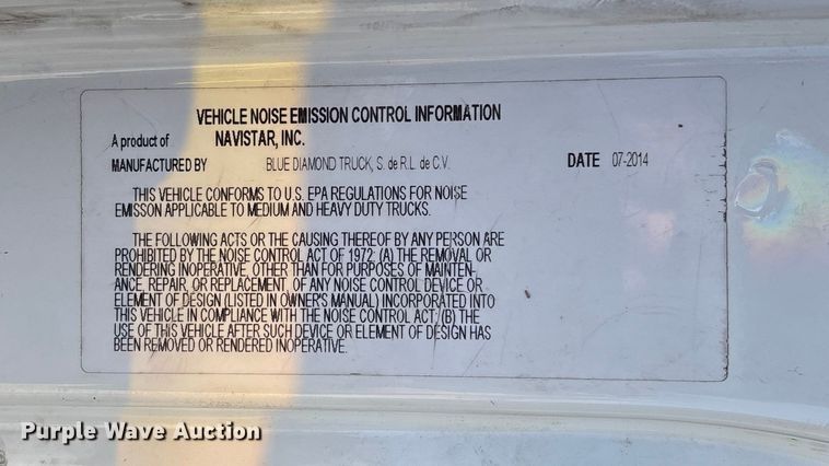 image for item FI1657 2015 International 7500 dump truck