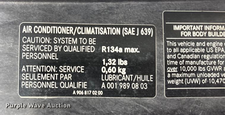 image for item FK1127 2015 Freightliner Sprinter 3500 sewer inspection truck