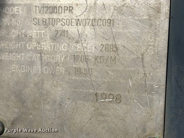 image for item FK1143 1998 Benford TV1200DPR double drum vibratory roller