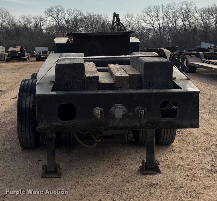 image for item FK2527 1985 Siebert lowboy equipment trailer