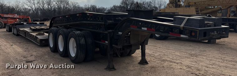 image for item FK2527 1985 Siebert lowboy equipment trailer