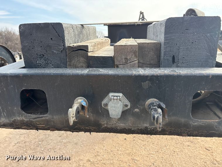 image for item FK2527 1985 Siebert lowboy equipment trailer