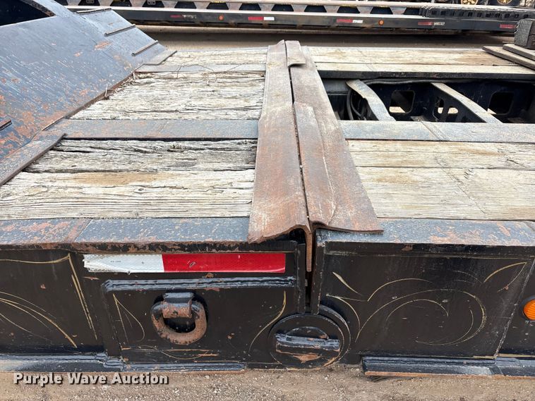 image for item FK2527 1985 Siebert lowboy equipment trailer