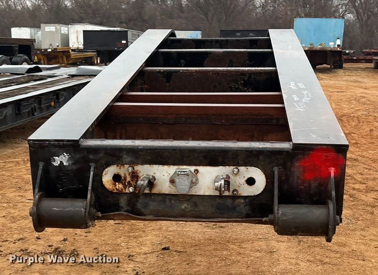 image for item FK2534 1989 Trail King Lowboy with stinger lowboy equipment trailer