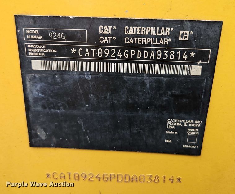 image for item FN5557 2007 Caterpillar 924G wheel loader