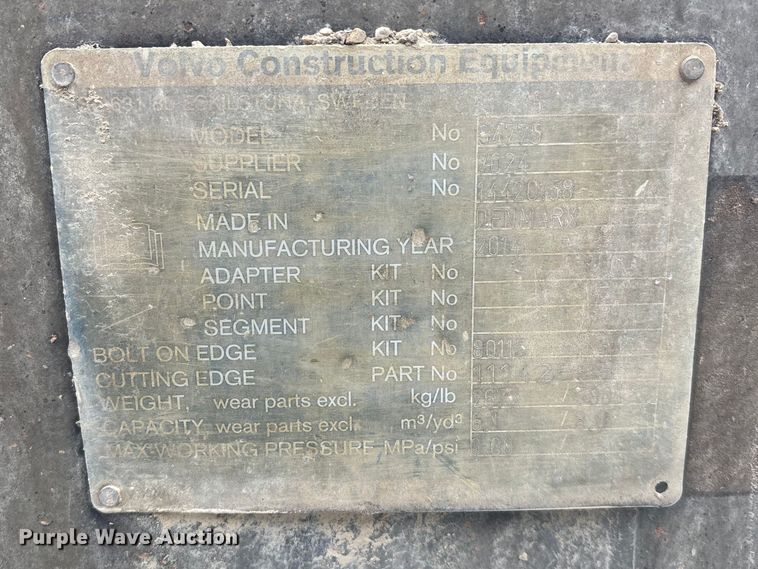 image for item FO3506 2016 Volvo L220H wheel loader
