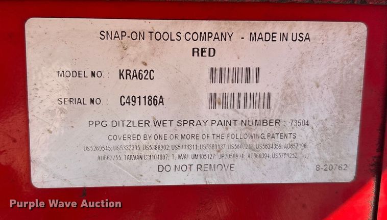 image for item FO3536 Snap-on tools and toolboxes