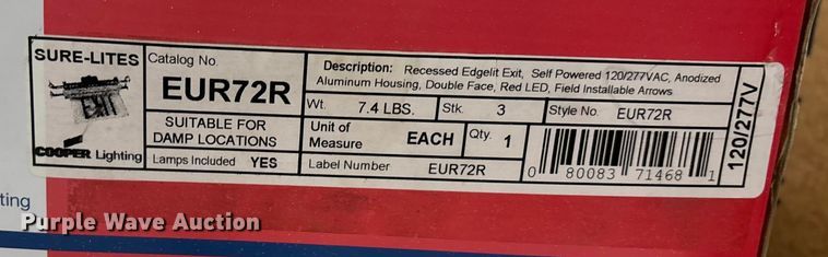 image for item FO3565 Approximately 47 exit and emergency signs