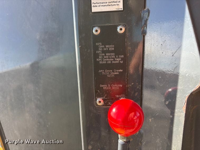 image for item FO3574 2015 John Deere 1050K dozer