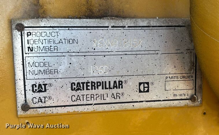 image for item FO3579 1998 Caterpillar 426C backhoe